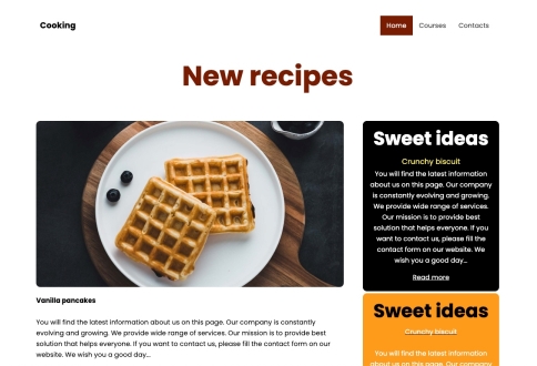Bootstrap風格/用愛烹飪