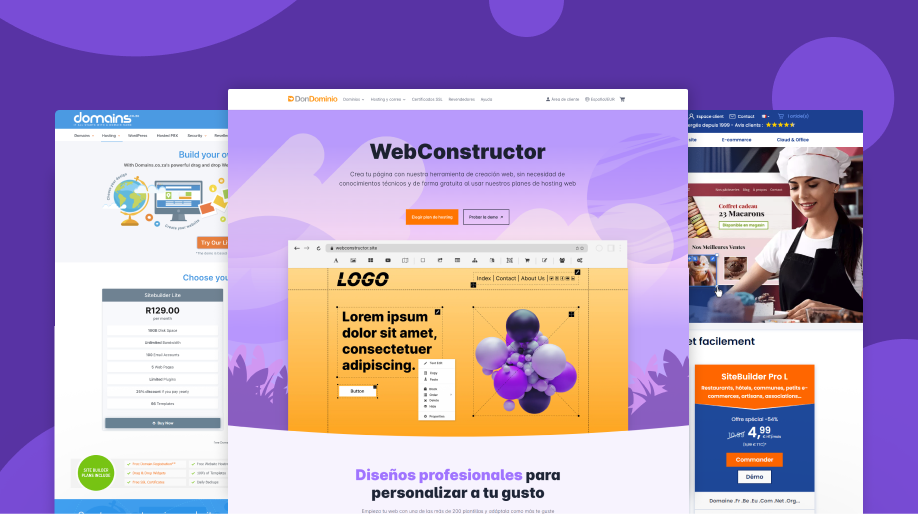 Create a separate landing page about your website builder